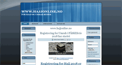 Desktop Screenshot of hajjonline.no
